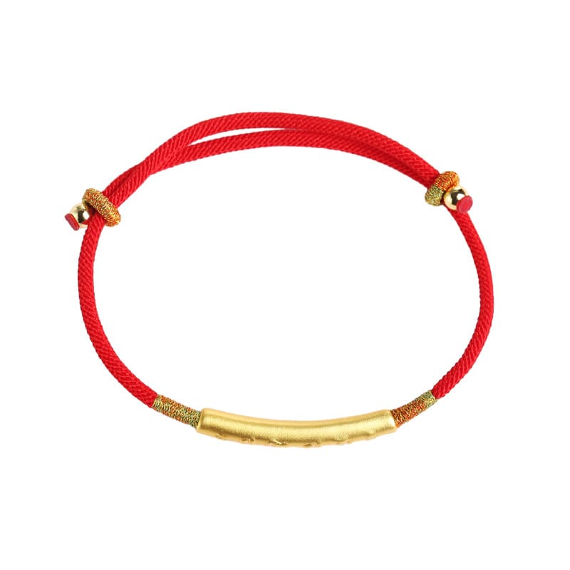 Bracelet tibétain en fil rouge - Porte-bonheur bouddhiste