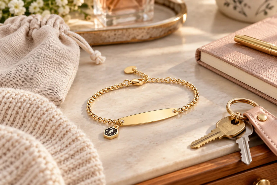 Medical alert ID bracelet for women buying guide with rolo chain bracelet styles
