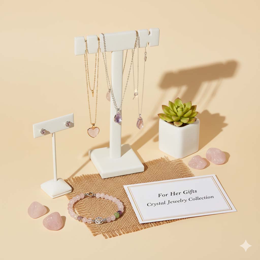 Handcrafted Crystal Jewelry Gifts for Her - Meaningful Bracelets and Necklaces for Women