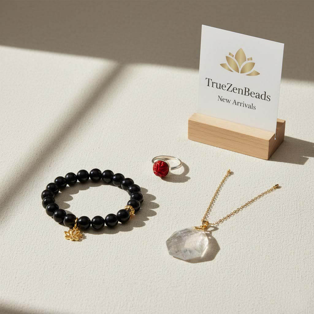 TrueZenBeads new arrivals featuring handcrafted natural gemstone jewelry and artisan designs.