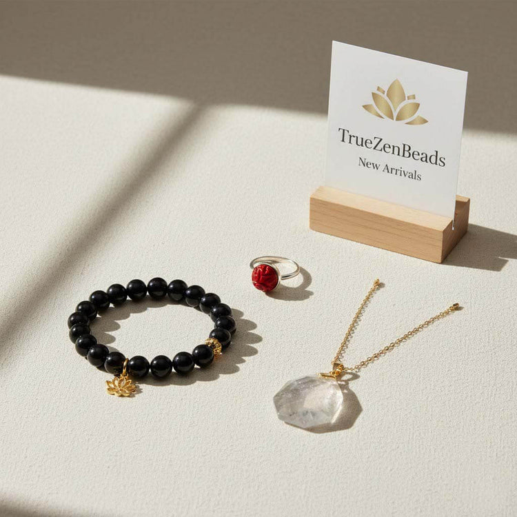 TrueZenBeads new arrivals featuring handcrafted natural gemstone jewelry and artisan designs.