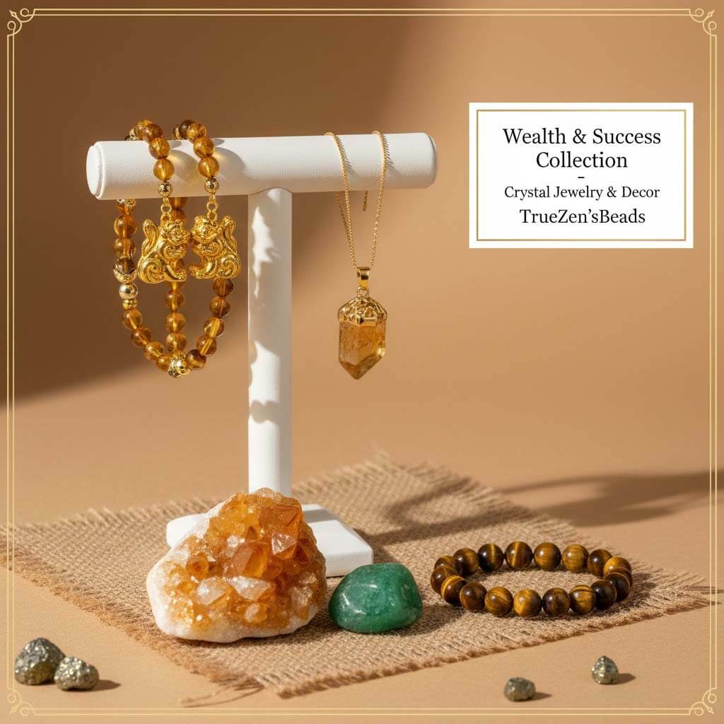 Wealth & Success Crystal Collection - Authentic Citrine & Pixiu Jewelry by TrueZenBeads