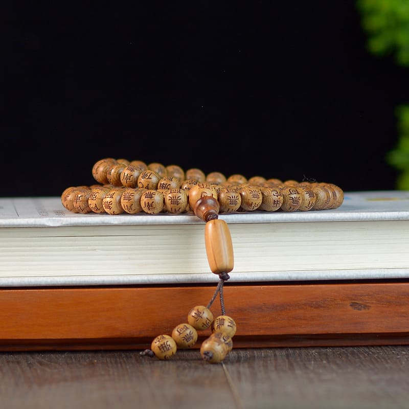 TrueZenBeads mala beads styled with minimalist clothing for daily wear and inner calm