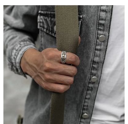 Spiritual wealth ring styled with minimal outfit for daily positive energy alignment