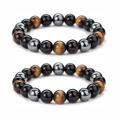 Unisex spiritual bracelet with Obsidian for shielding negative energy