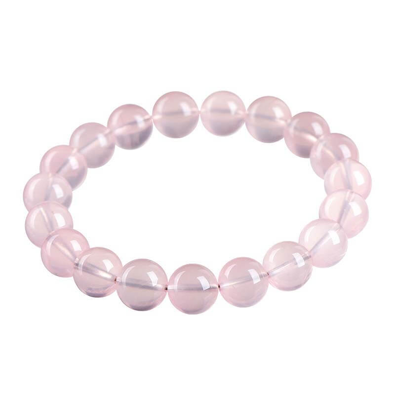 atural Rose Quartz Bracelet with AAA grade pink crystal beads