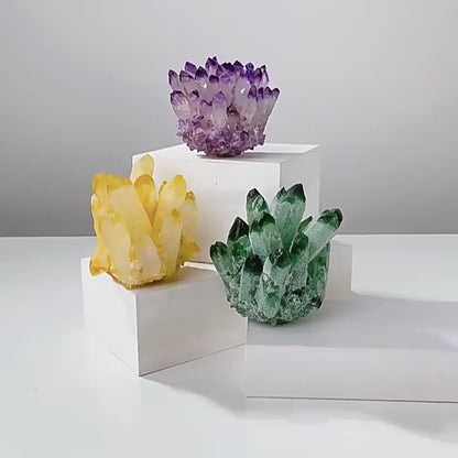 Crystal cluster handheld product detail video