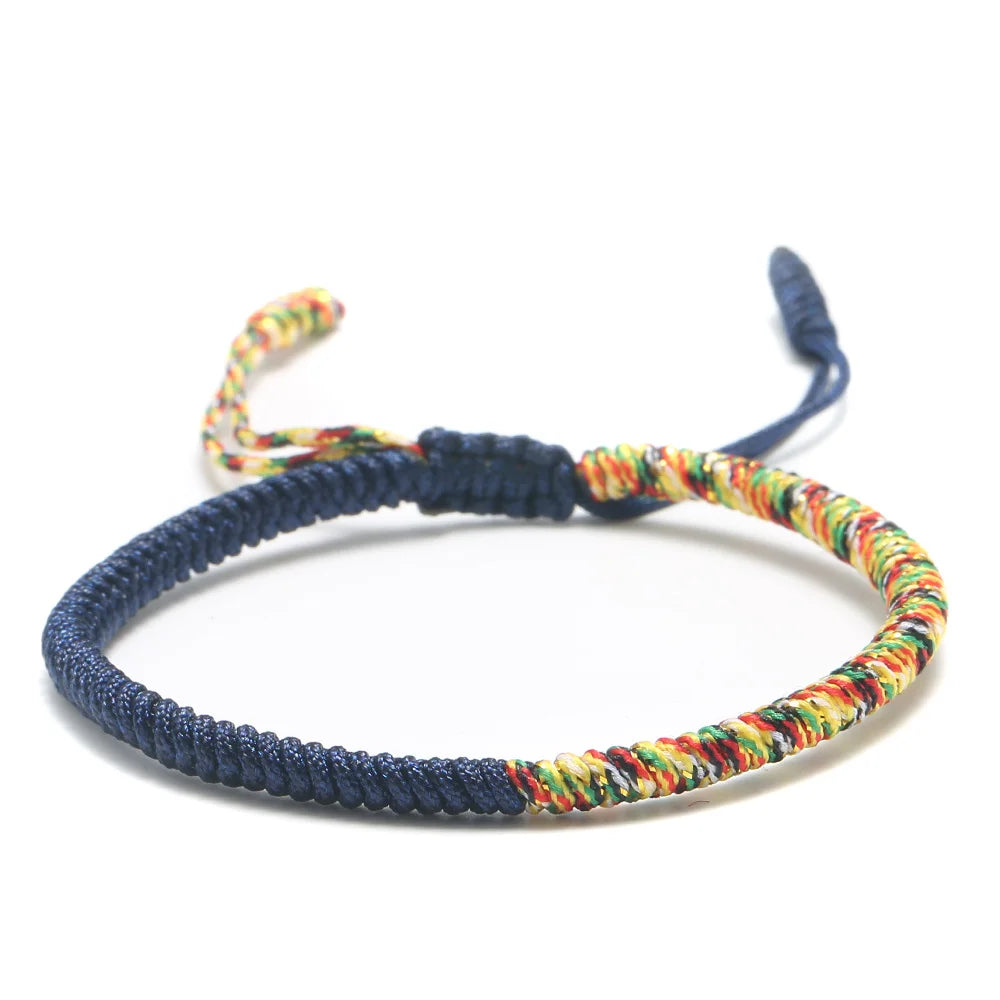 Blue Tibetan handmade bracelet aligned with life force and energy balance