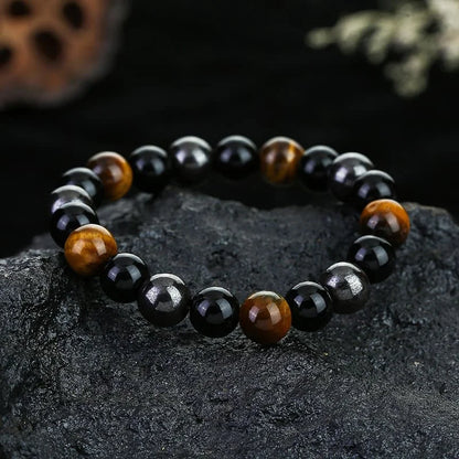 Natural stone protection bracelet for men and women seeking focus and positivity