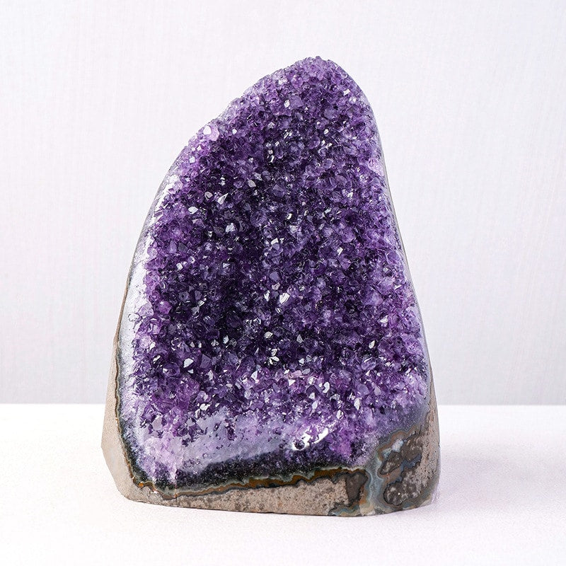 Uruguay amethyst geode decor crystal cluster display