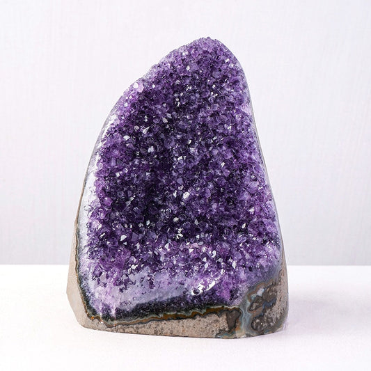 Uruguay amethyst geode decor crystal cluster display